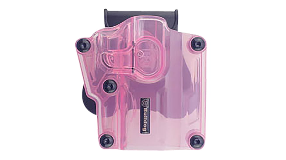 Bulldog Cases &amp; Vaults Max OWB Paddle Holster, Multi Fit, Polymer, Transparent Pink, MX006