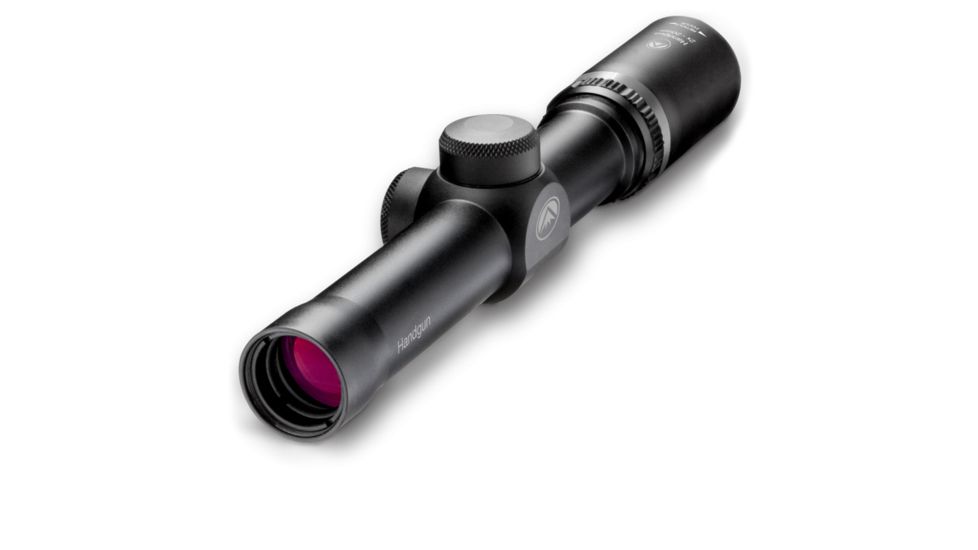 Burris 2x20mm Handgun Scope, 1 in Tube, Second Focal Plane, Black, Matte, Non-Illuminated Plex Reticle, MOA Adjustment, 200218