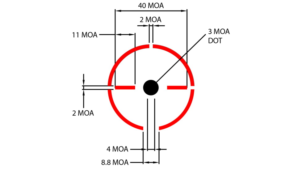 Burris FastFire IV Reflex Red Dot Sight , Multiple 2.75, 6 MOA Circle Dot, Circle Dot Wings Reticle, Black, 300259
