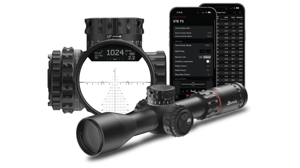 Burris XTR PS 3.3-18x50 34mm Tube Riflescope, Front Focal Plane, Black, 201220