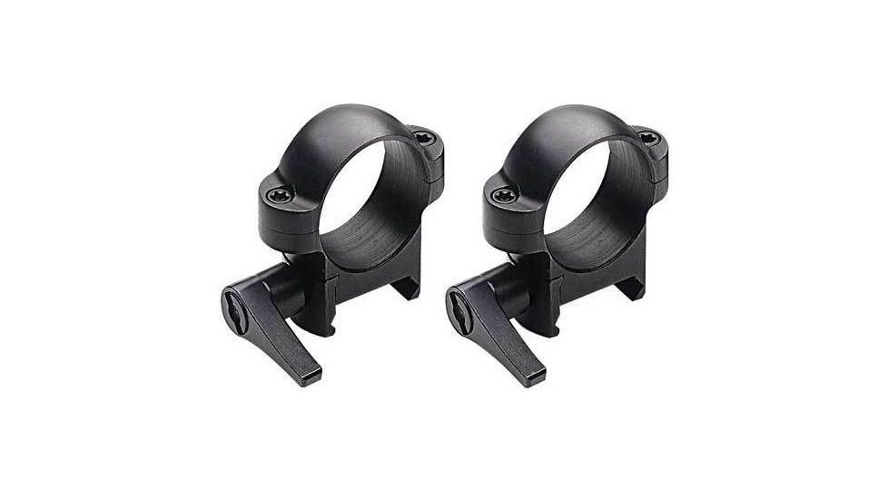 Burris Zee Quick Detach Solid Steel 1 Inch Rings - Low, Matte Black