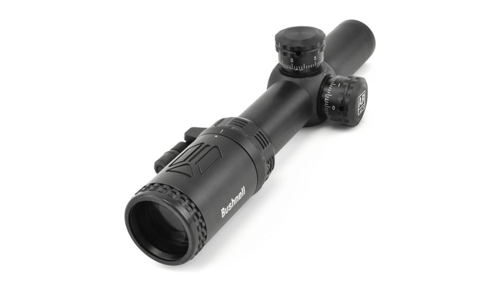 Bushnell AR Optics Riflescope, 1-4x24mm, 30 mm Tube, Second Focal Plane, Drop Zone .223 Reticle, Black, AR71424