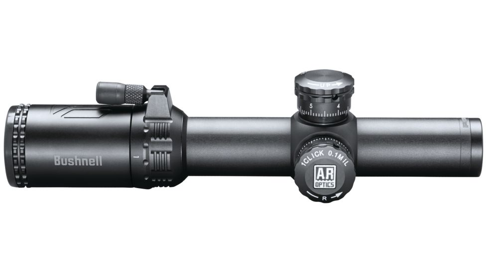 Bushnell AR Optics Riflescope, 1-4x24mm, 30 mm Tube, Second Focal Plane, Illuminated BTR-1 Reticle, Black, AR71424I