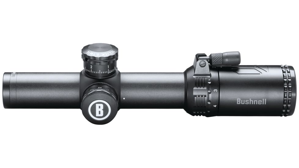 Bushnell AR Optics Riflescope, 1-4x24mm, 30 mm Tube, Second Focal Plane, Illuminated BTR-1 Reticle, Black, AR71424I