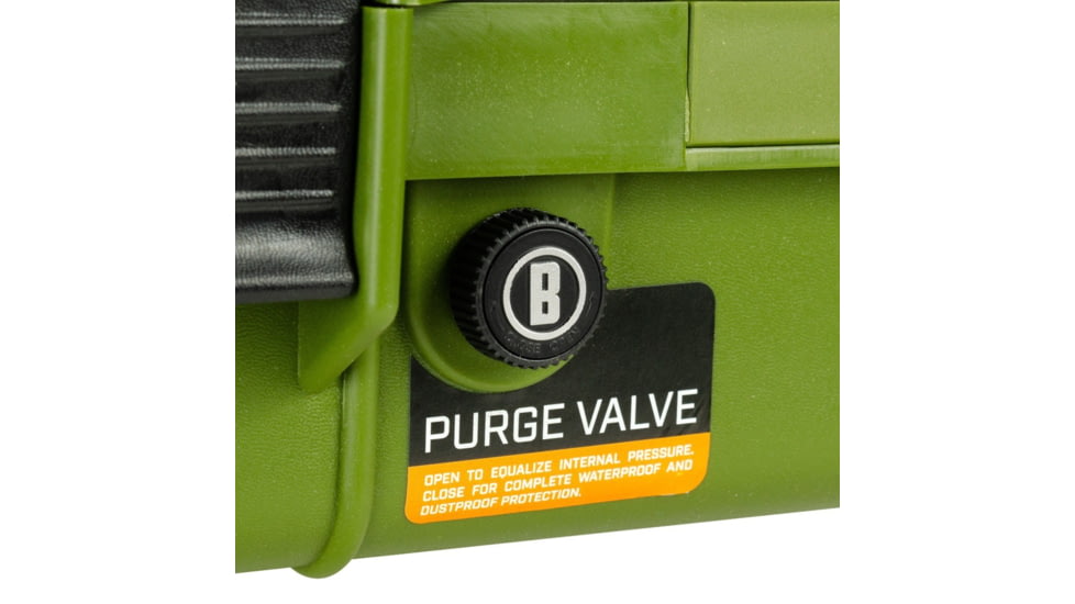 Bushnell 38in Waterproof Roller Hard Rifle Case w/ Foam, Green, Small, BN00013-GRN