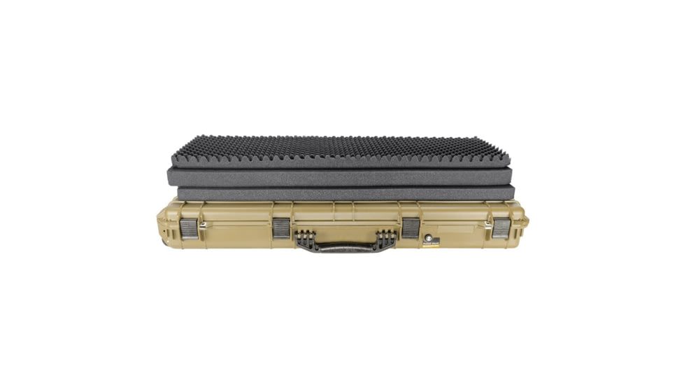 Bushnell 38in Waterproof Roller Hard Rifle Case w/ Foam, Tan, Small, BN00013-TAN