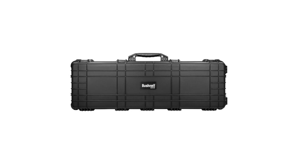 Bushnell 44in Waterproof Roller Hard Rifle Case w/ Foam, Black, Standard, BN00008