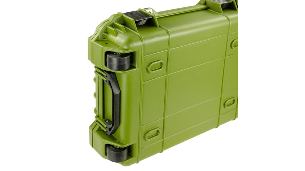 Bushnell 44in Waterproof Roller Hard Rifle Case w/ Foam, Green, Standard, BN00008-GRN