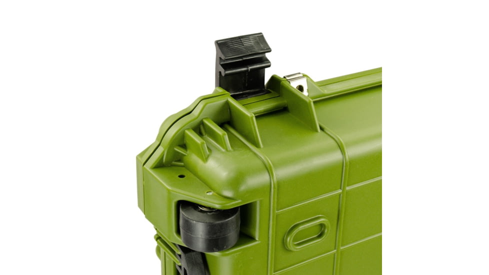 Bushnell 44in Waterproof Roller Hard Rifle Case w/ Foam, Green, Standard, BN00008-GRN