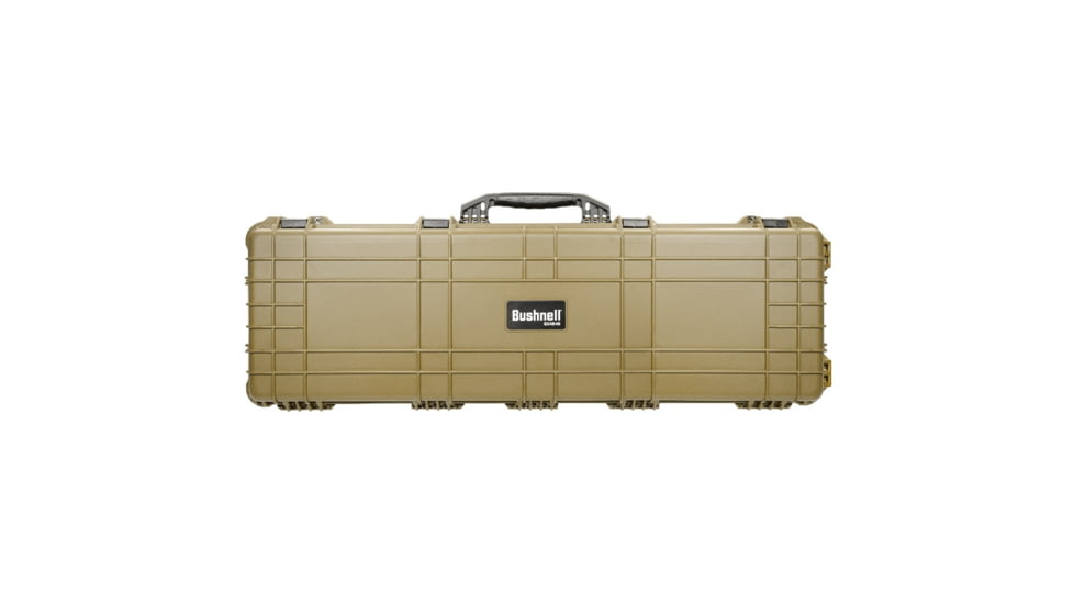 Bushnell 44in Waterproof Roller Hard Rifle Case w/ Foam, Tan, Standard, BN00008-TAN