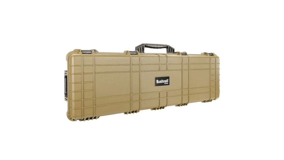Bushnell 44in Waterproof Roller Hard Rifle Case w/ Foam, Tan, Standard, BN00008-TAN