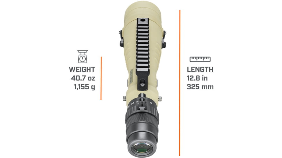 Bushnell 8-40x60 LMSS2 T4 Spotting Scope, Rail, Flat Dark Earth, ET884060T