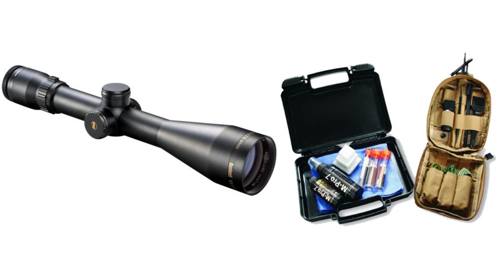 Bushnell Elite 6500 4.5-30x50 Waterproof 30mm Rifle Scope, Mate Black, Mil-Dot Reticle and M Pro 7 Garrison Cleaning Kit 070-1507