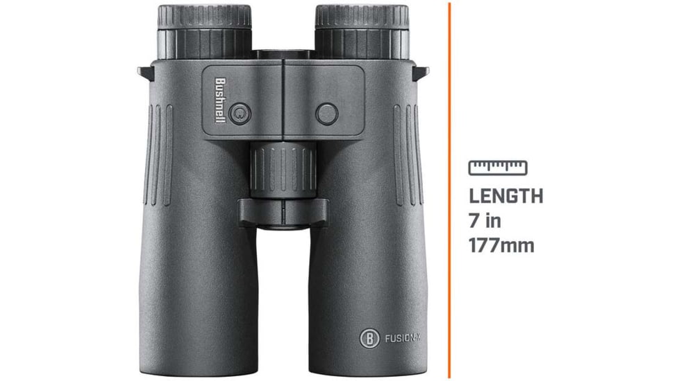Bushnell Fusion X 10X42 Rangefinding Binoculars, BK-7, Center Focus System, Roof Prism, Black, FX1042AD
