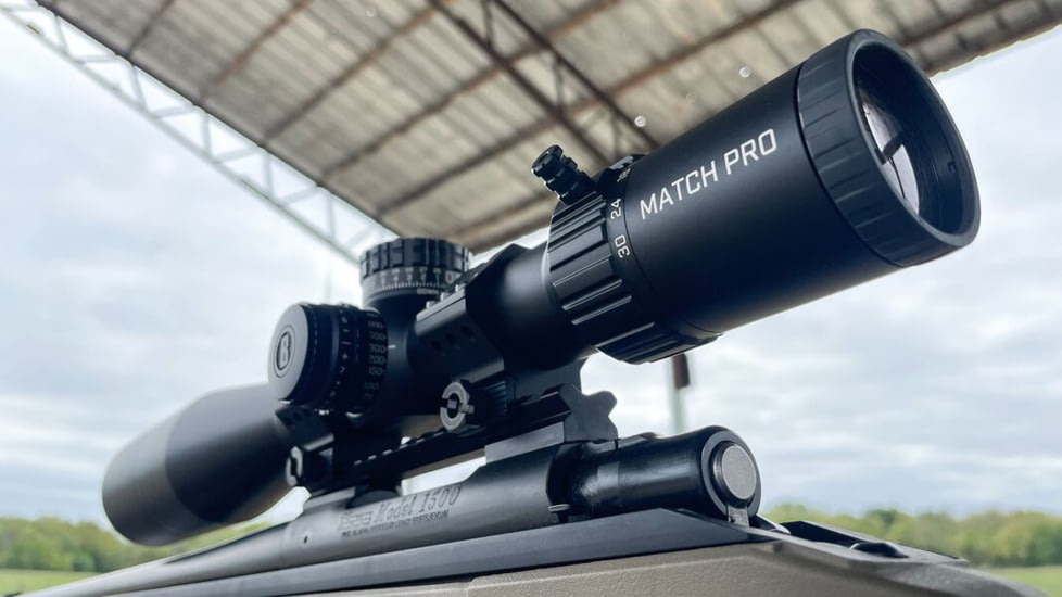 Bushnell Match Pro ED 5-30x56mm Rifle Scope, 34mm Tube, First Focal Plane, MOA, DM2 Reticle, Black, small, MP53056AMI