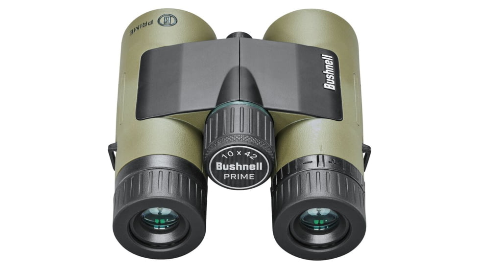Bushnell Prime 10x42mm Roof Prism Binocular w/Vault Bundle, Green, BP1042VTC