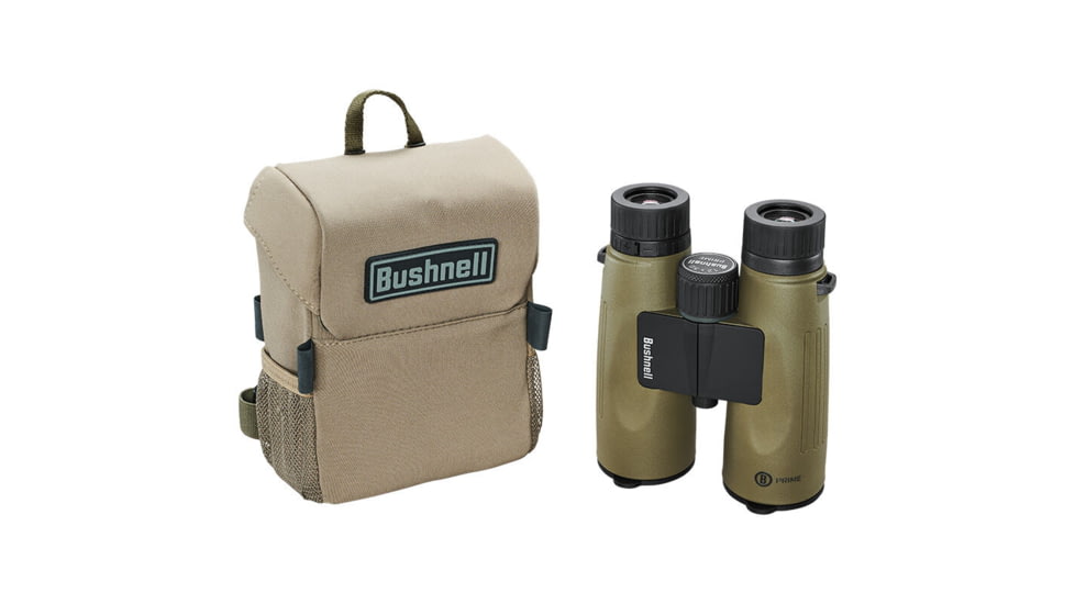 Bushnell Prime 12x50mm Roof Prism Binocular w/Vault Bundle, Green, BP1250VTC