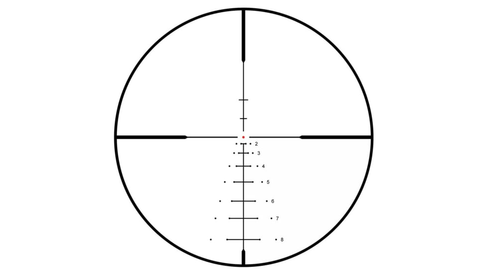 Bushnell R5 3-9x50mm Rifle Scope with Illuminated DOA-LRH800, 1in Tube, Second Focal Plane, EXO, Black, Small, R5-3950S25