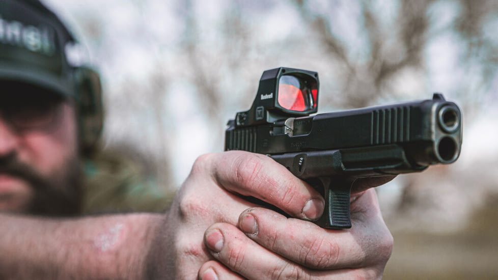 Bushnell RXM-300 1x28mm Reflex Red Dot Sights, 4 MOA Red Dot Reticle, Black, RXM300