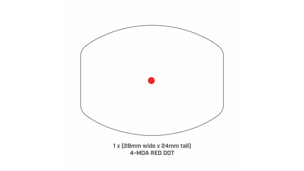 Bushnell RXM-300 1x28mm Reflex Red Dot Sights, 4 MOA Red Dot Reticle, Black, RXM300