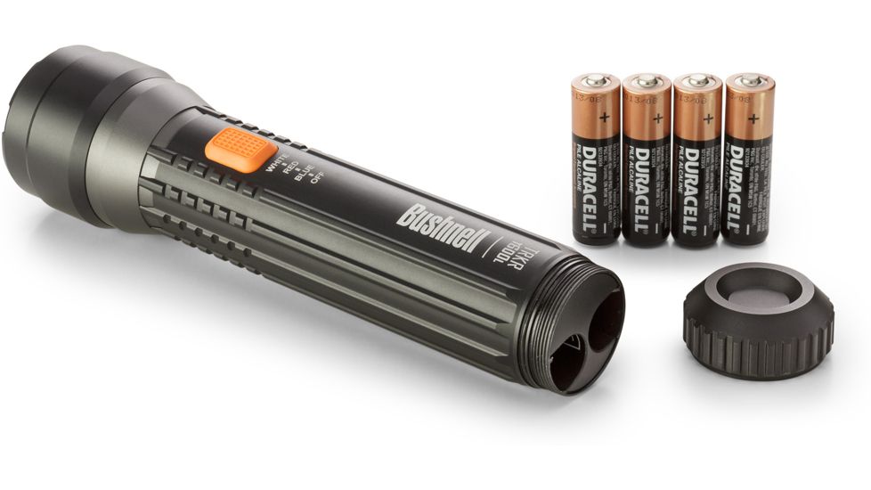 Bushnell TRKR 600 Lumen MC Flashlight, Black/Orange, 50012