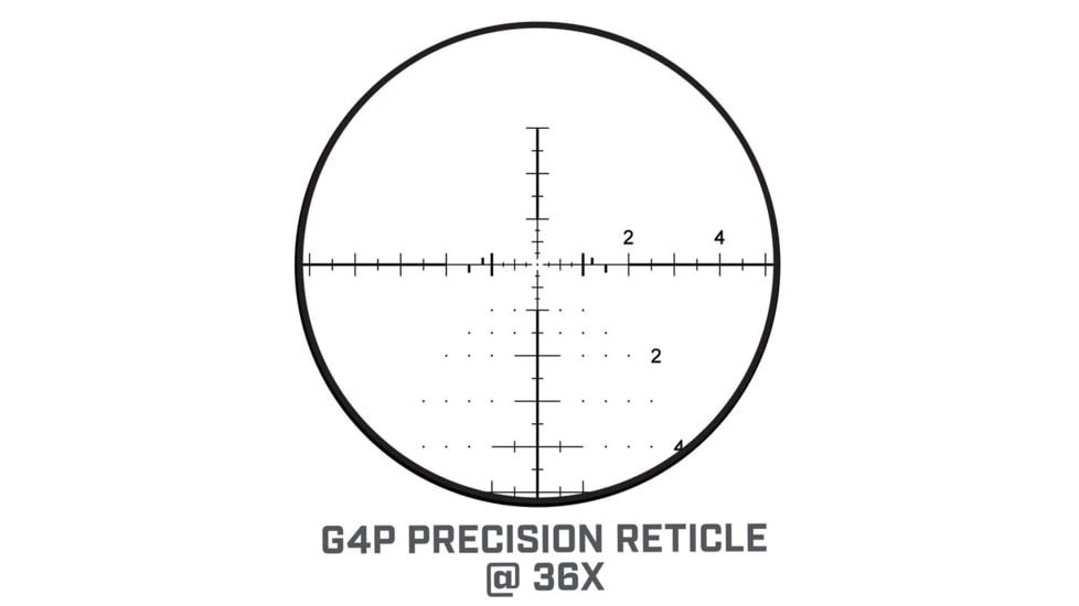 Bushnell XRS3 6-36x56mm Riflescopes, 34 mm Tube, First Focal Plane, G4P Reticle, Black, ETXRS3G4