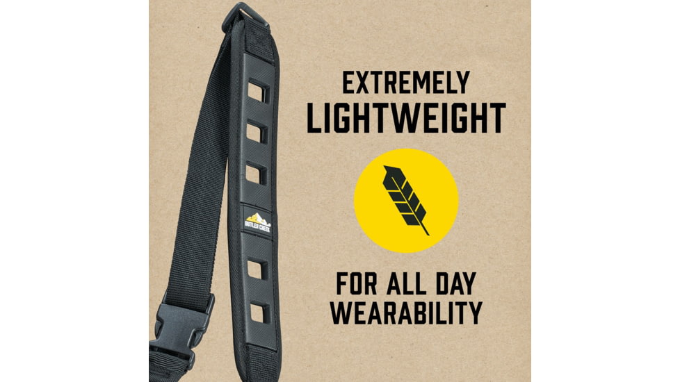 Butler Creek Featherlight Single Point Sling w/Swivels, Black, 190050