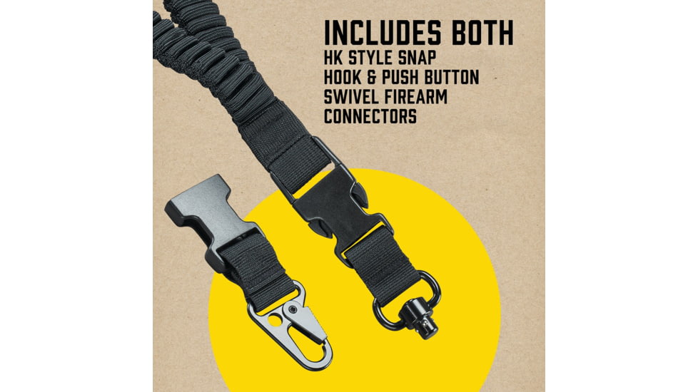 Butler Creek Featherlight Single Point Sling w/Swivels, Black, 190050