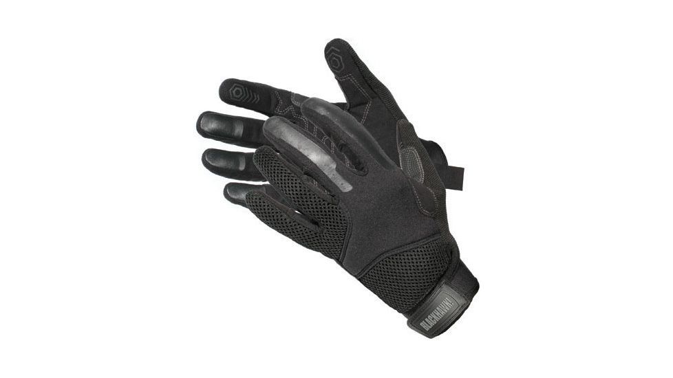 Blackhawk Hot Ops Ventilated Hot Weather Glove, Color - Black, Size - Medium, 8155MDBK