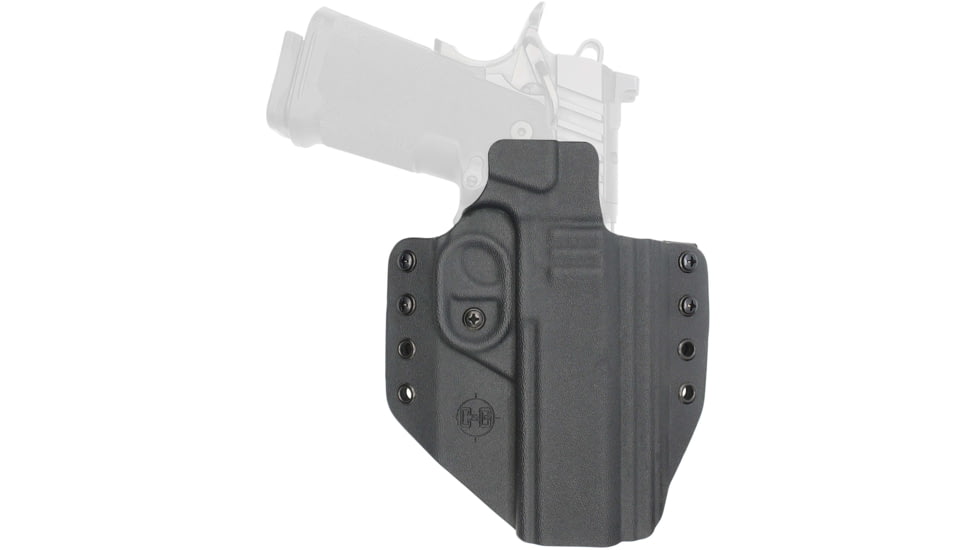C&amp;G Holsters Covert OWB Belt Holster, Springfield 1911 DS Prodigy 5in, Left Hand, Black, 1059-100