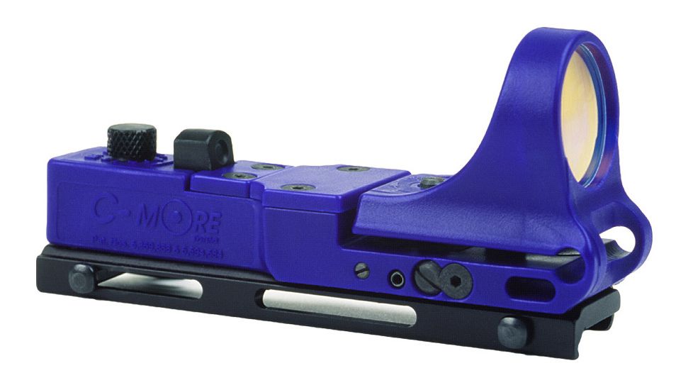 C-MORE Railway Red Dot Sight w/Click Switch, Blue, 8 MOA CRWBB-8