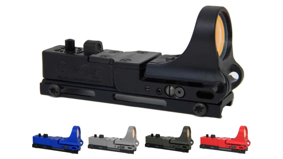 C-MORE Railway Red Dot Sight w/ Standard Switch, Black, Blue, Gray, Olive Drab Green, Red
