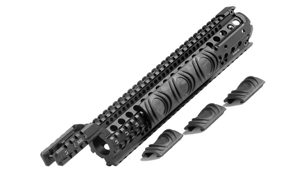 CAA AR15/M16 Aluminum 6 Rail System-M4 Carbine, Black X6 
