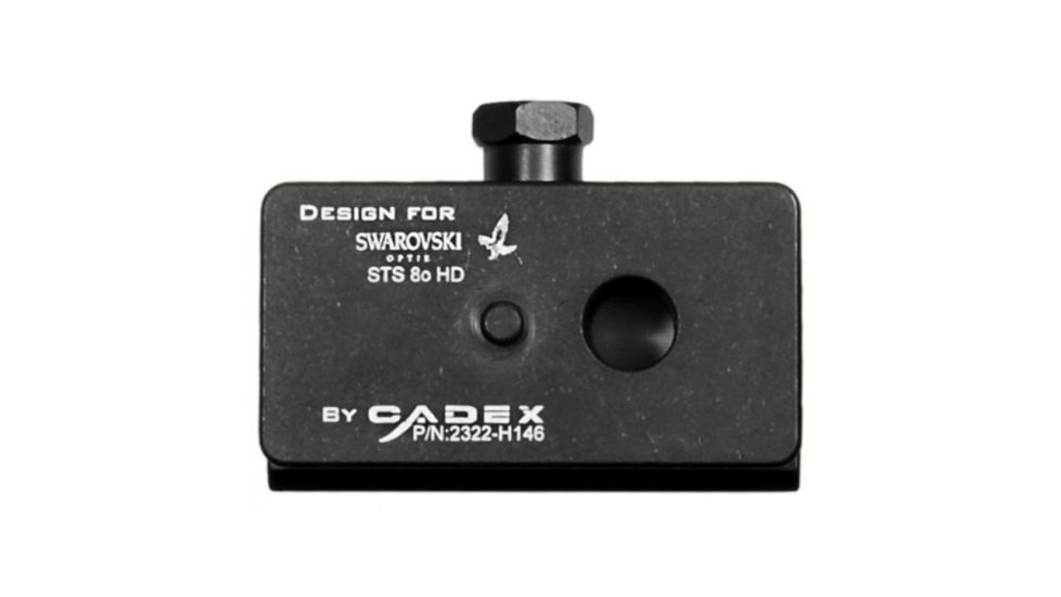 Cadex Defence Adaptor Block for 60x Swarovski Spotter Scope, Black 2322-H146
