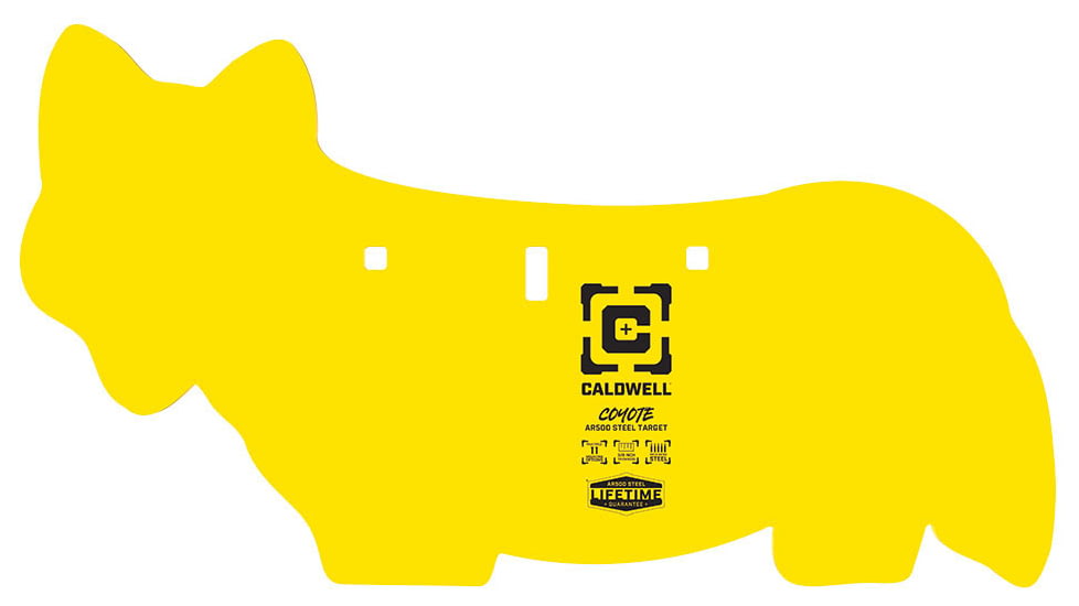Caldwell AR-500 Steel Targets, 3/8in, Coyote, 4001073