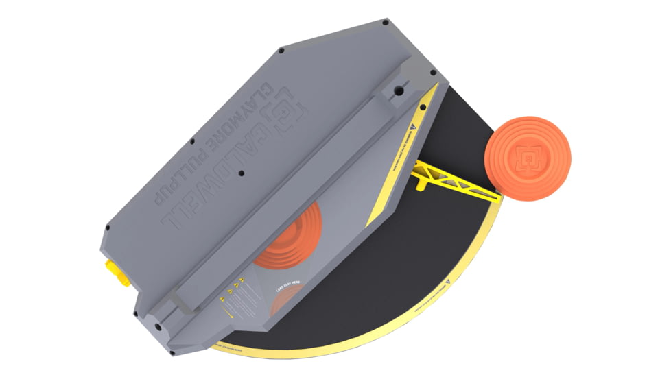 Caldwell Claymore Pullpup Clay Target Thrower, Gray/Yellow, 4002774