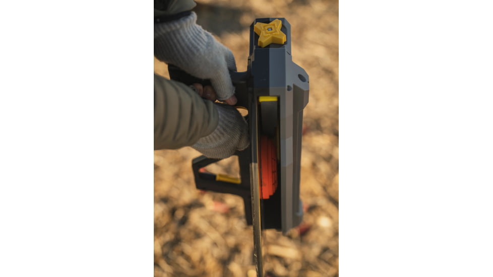 Caldwell Claymore Pullpup Clay Target Thrower, Gray/Yellow, 4002774