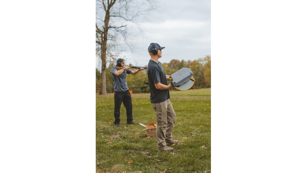 Caldwell Claymore Pullpup Clay Target Thrower, Gray/Yellow, 4002774