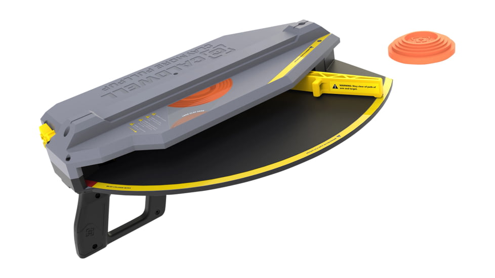 Caldwell Claymore Pullpup Clay Target Thrower, Gray/Yellow, 4002774