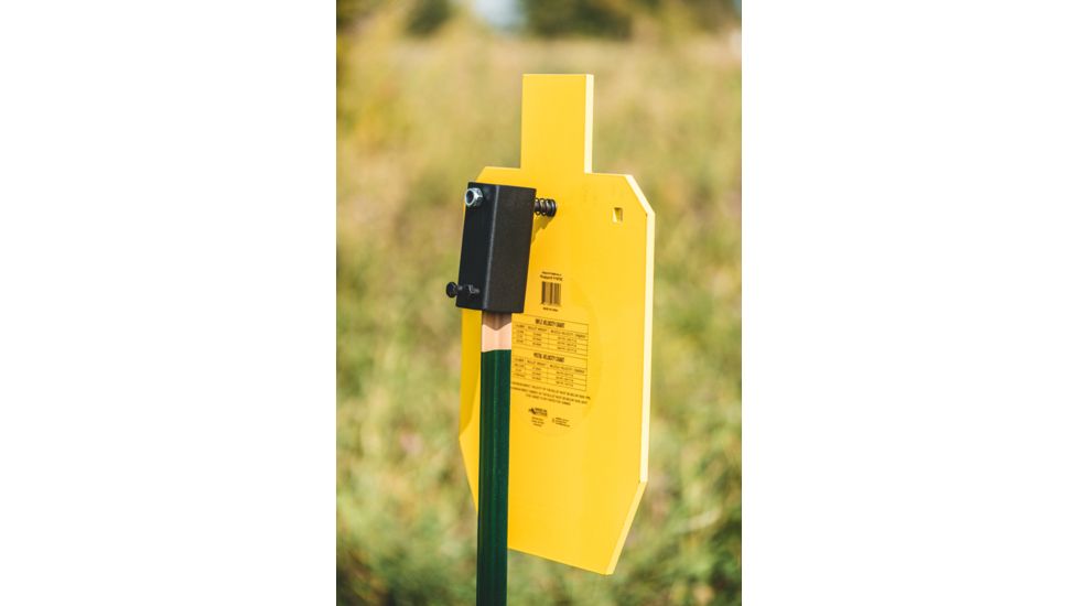 Caldwell T-Post Plate Target Hanger, Yellow, 1102669