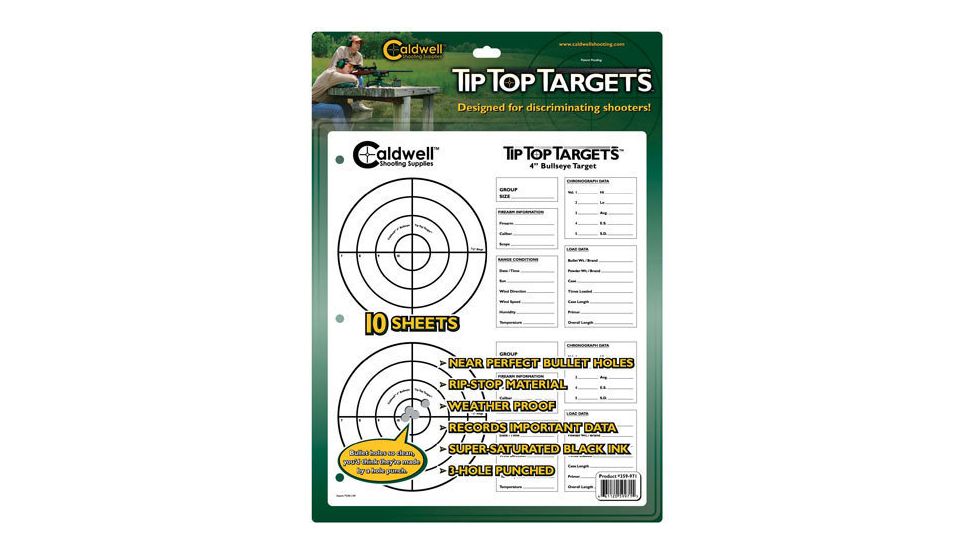 Caldwell Tip Top Target 4-in Bullseye