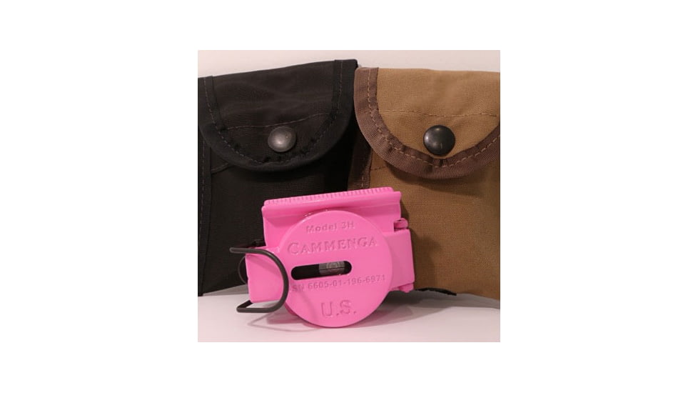 Cammenga Lensatic Tritium Compass, Pink Breast Awareness, 3HPK
