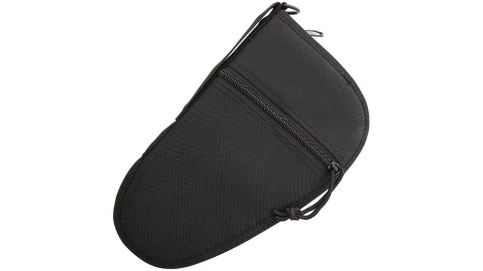 Carry All Pistol Case 10.5in, Condura, Black, Velveteen Lining, Zipper Closure, P0235-10.5in / AC185