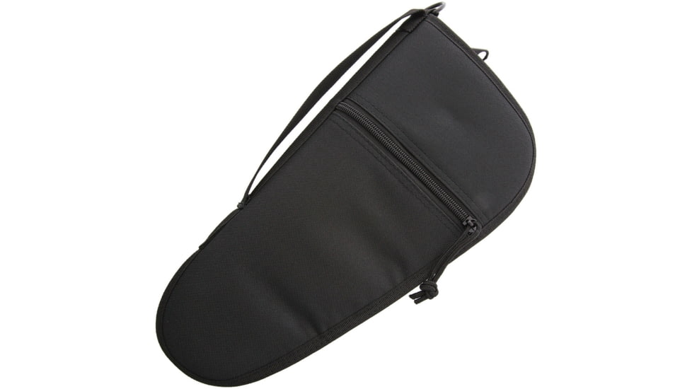 Carry All Pistol Case 14in, Condura, Black, Velveteen Lining, Zipper Closure, P0235-14in / AC187