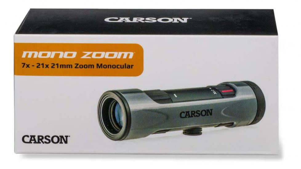 Carson 7-21x21mm MonoZoom Monocular, 120-152 degrees, Gray, ZM-721