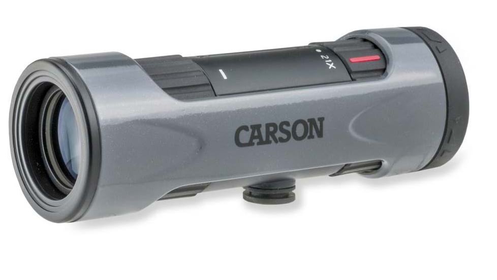 Carson 7-21x21mm MonoZoom Monocular, 120-152 degrees, Gray, ZM-721