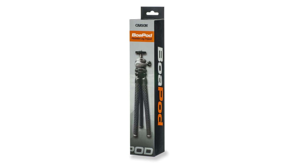 Carson BoaPod Flexible Leg Tripod w/Universal Smartphone Adapter, Black, TR-050