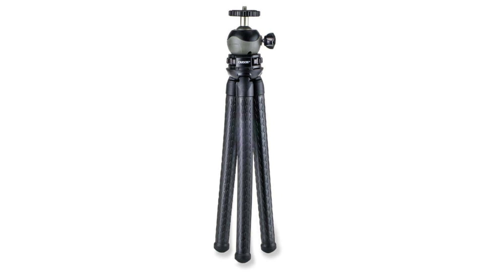 Carson BoaPod Flexible Leg Tripod w/Universal Smartphone Adapter, Black, TR-050