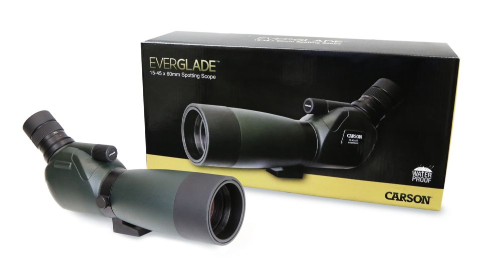 Carson EverGlade 15-45x60mm Spotting Scope, Black/Grey SS-560