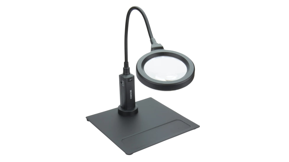 Carson MagniFlexPro 2x LED Lighted Magnifier Loupe w/ 4x Spot Lens, Black CP-90